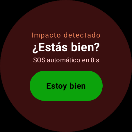 El reloj pregunta «¿Estás bien?» con una cuenta atrás tras detectar una caída